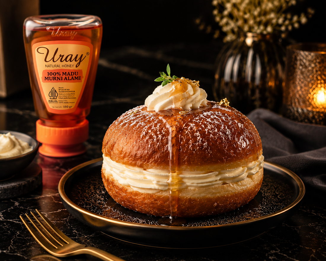 Mascarpone Doughnut: Donat Lembut dengan Filling Mascarpone dan Madu