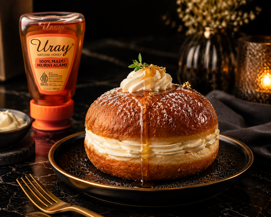 Mascarpone Doughnut: Donat Lembut dengan Filling Mascarpone dan Madu