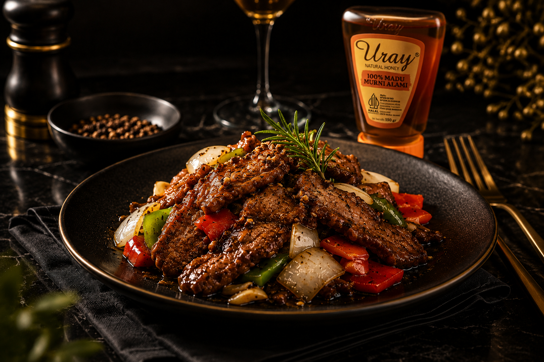 Honey Pepper Beef : Daging Sapi Manis Gurih dengan Madu
