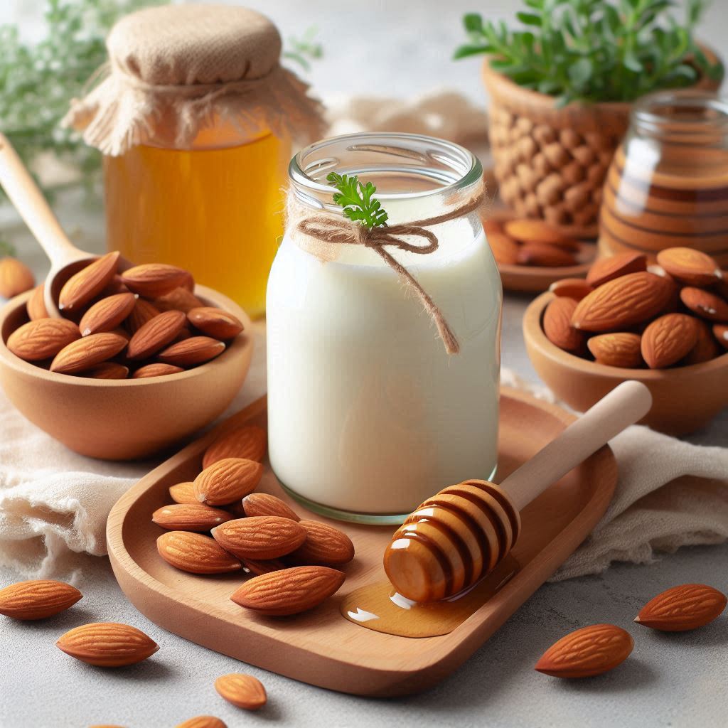 Susu Kacang Almond Madu Homemade, Enaknya Medok!
