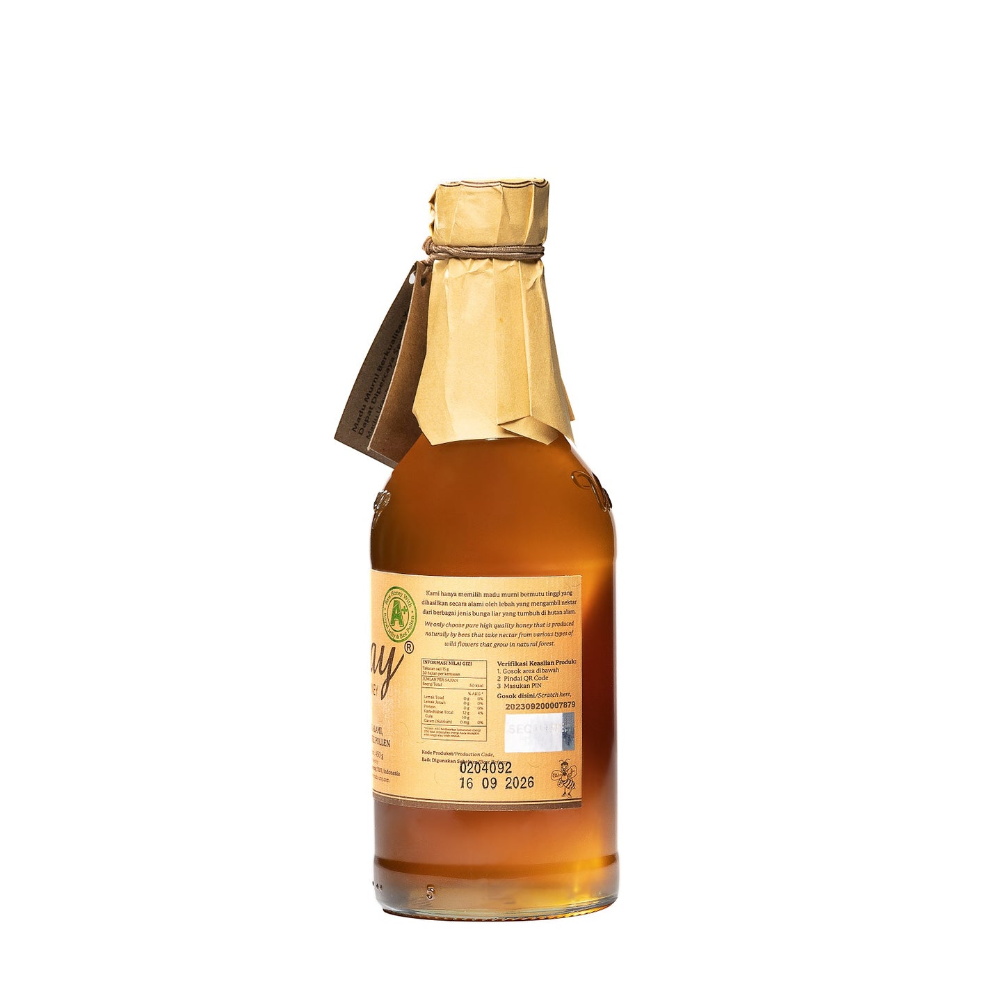 Madu Uray Natural Grade A+ 450g (New Bottle 2023)
