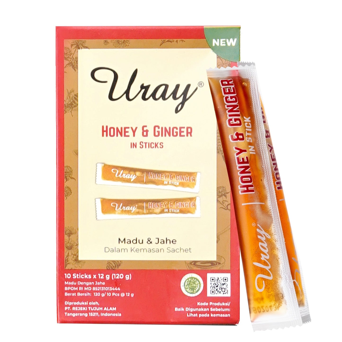 Madu Uray Ginger in Sticks 120g (10 Sticks)